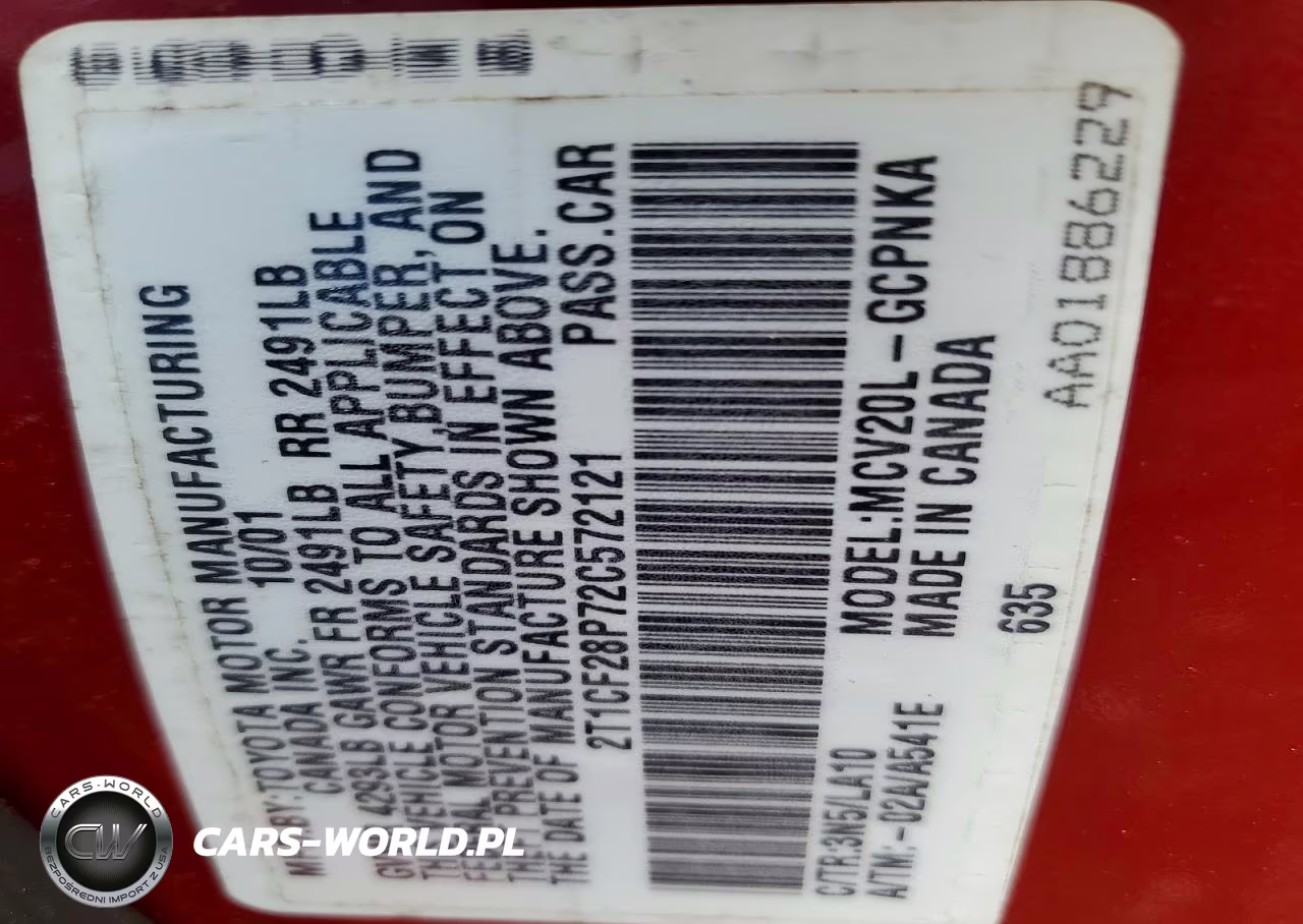 2002 Toyota Camry Solara Sle V6 VIN:2T1CF28P72C572121 - 12