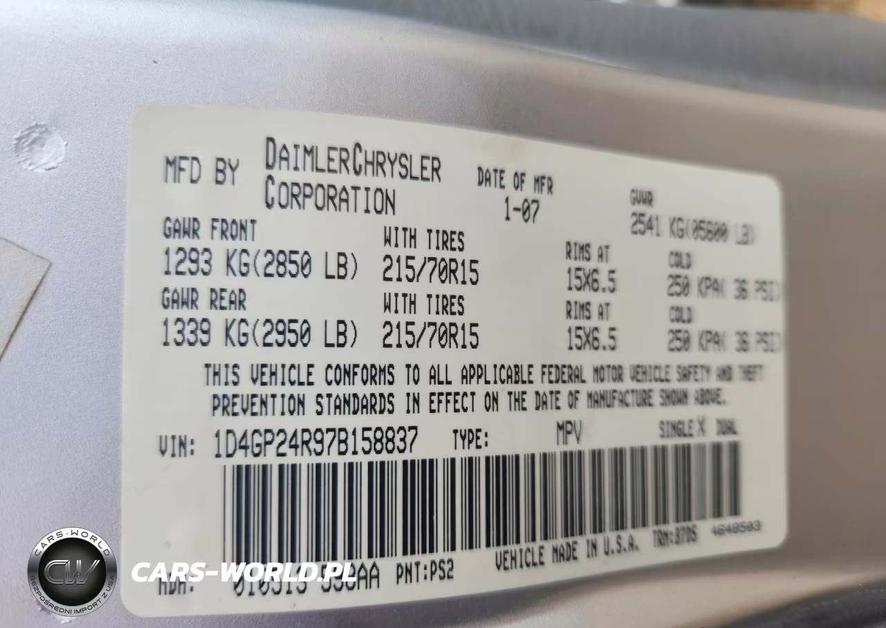 2007 Dodge Grand Caravan Se VIN:1D4GP24R97B158837 - 13