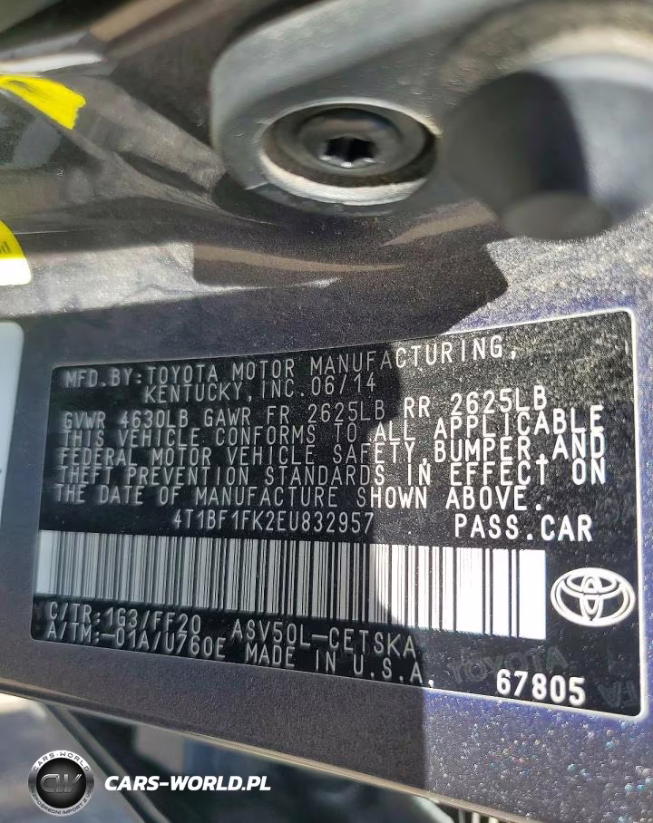 2014 Toyota Camry Se VIN:4T1BF1FK2EU832957 - 12