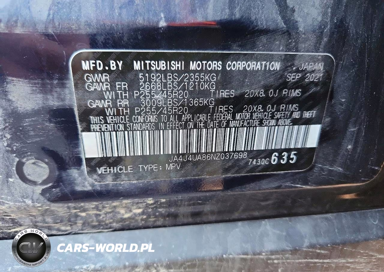 2022 Mitsubishi Outlander Se VIN:JA4J4UA86NZ037698 - 13