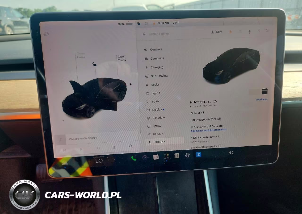 2019 Tesla Model 3 VIN:5YJ3E1EA5KF325138 - 9