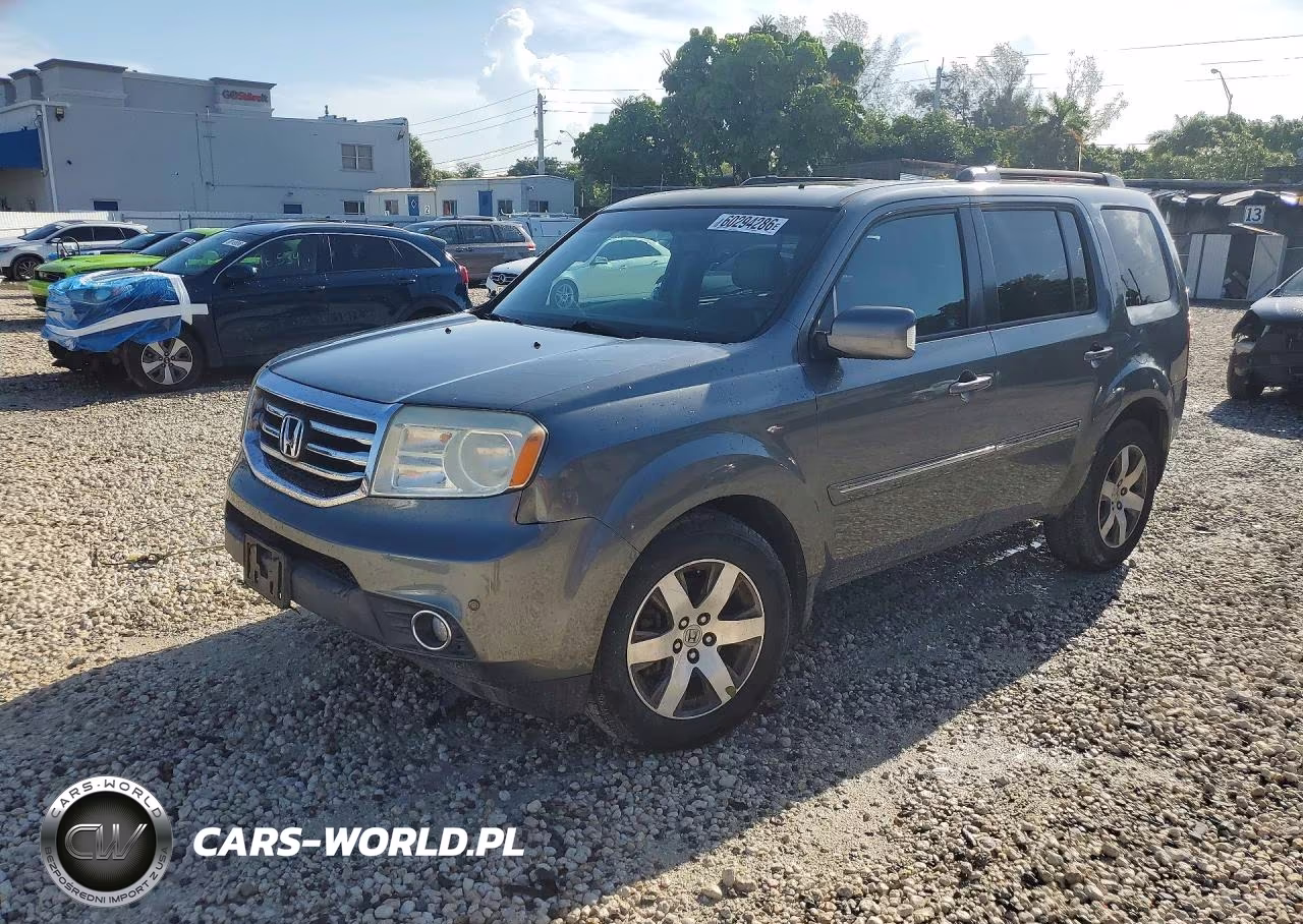 2012 Honda Pilot Touring VIN:5FNYF3H99CB021814 - 1