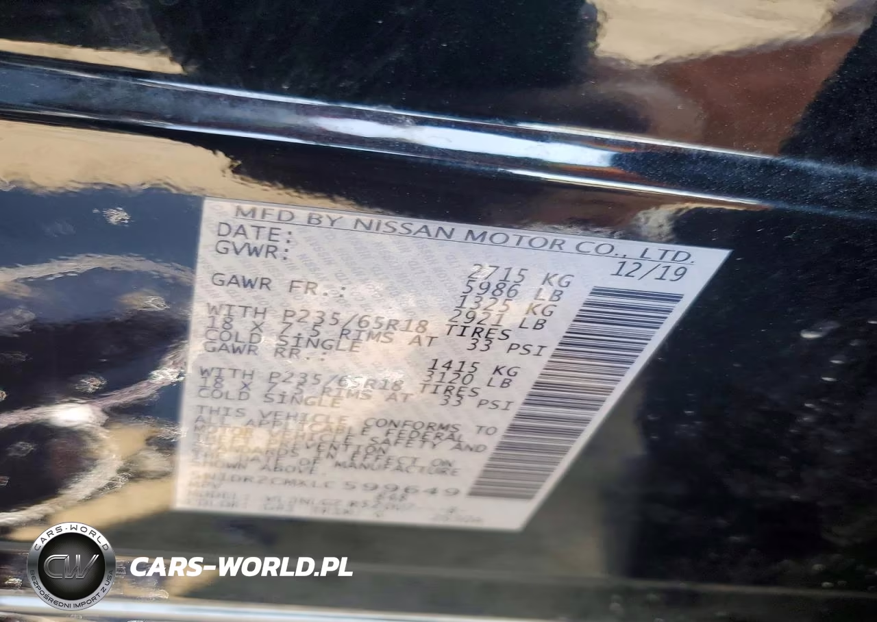 2020 Nissan Pathfinder Sl VIN:5N1DR2CMXLC599649 - 13