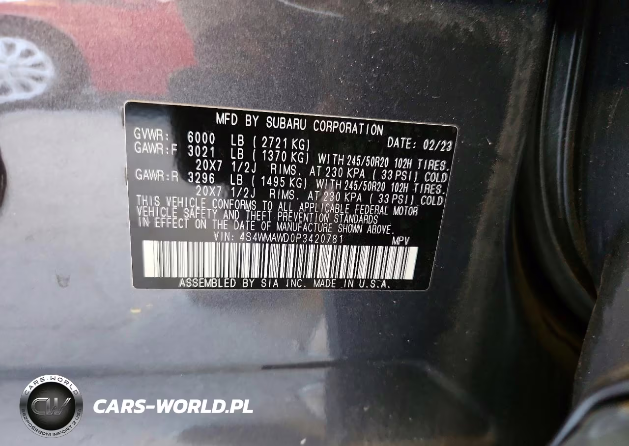 2023 Subaru Ascent Touring VIN:4S4WMAWD0P3420781 - 13