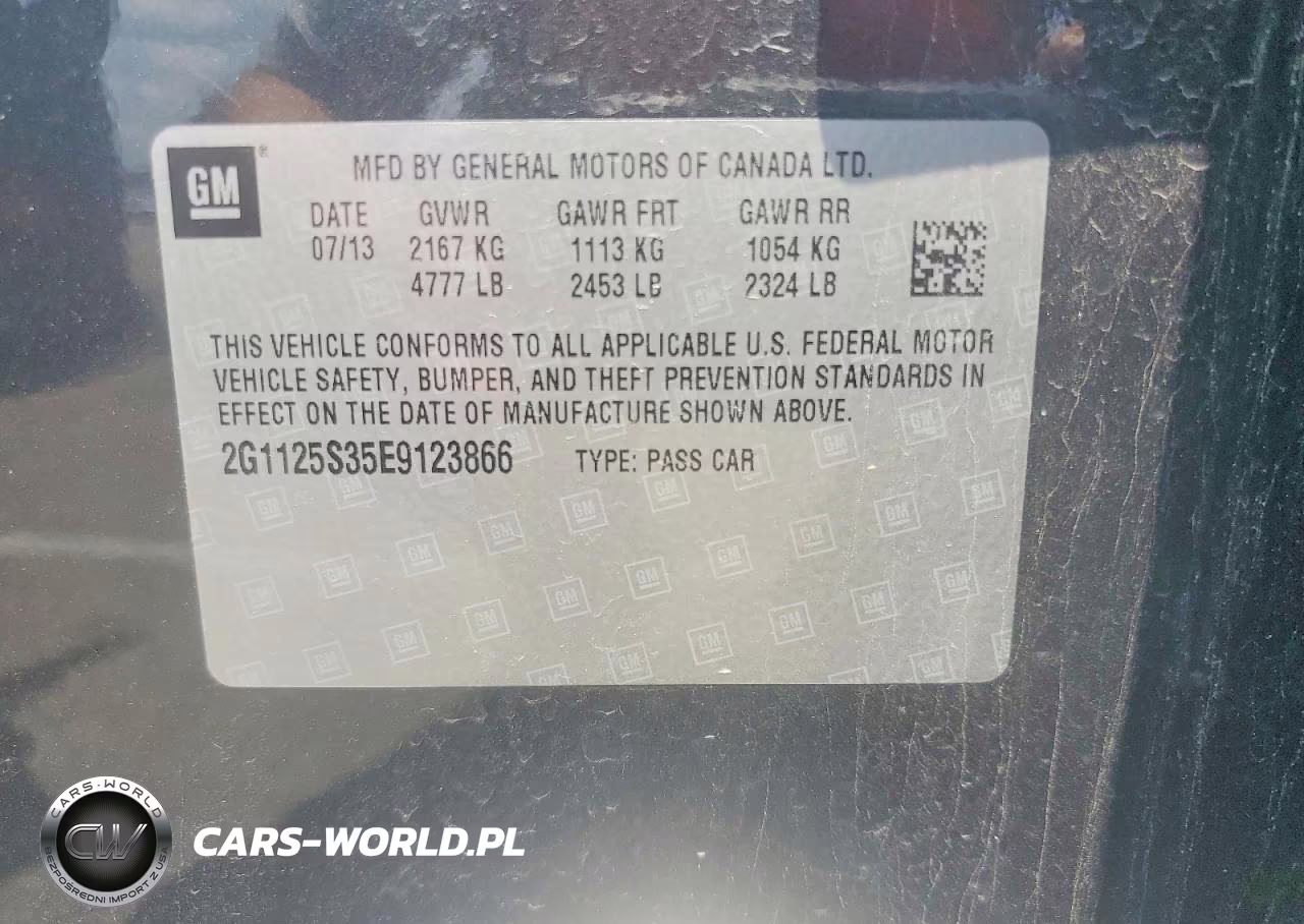 2014 Chevrolet Impala Lt VIN:2G1125S35E9123866 - 12