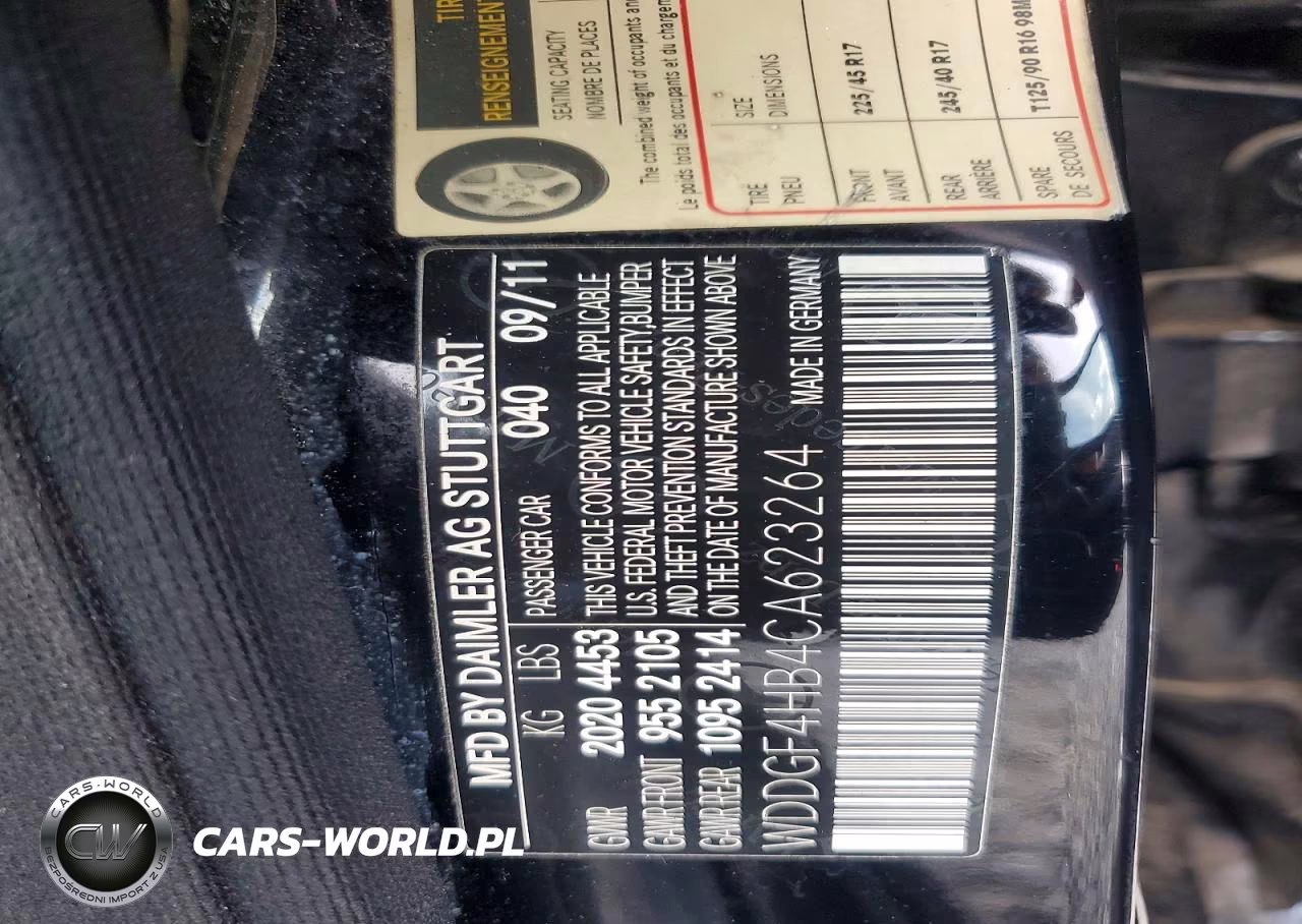 2012 Mercedes-Benz C 250 VIN:WDDGF4HB4CA623264 - 12