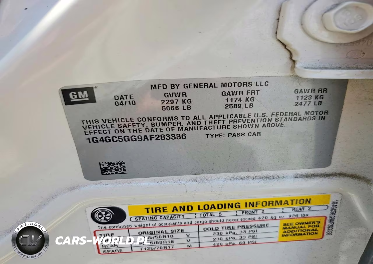 2010 Buick Lacrosse Cxl VIN:1G4GC5GG9AF283336 - 12