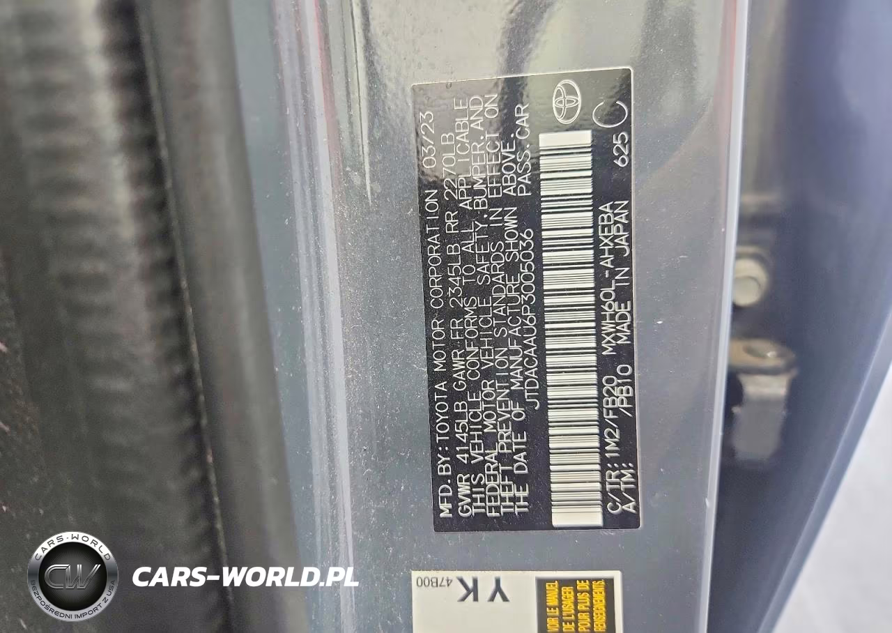 2023 Toyota Prius Le VIN:JTDACAAU6P3005036 - 12