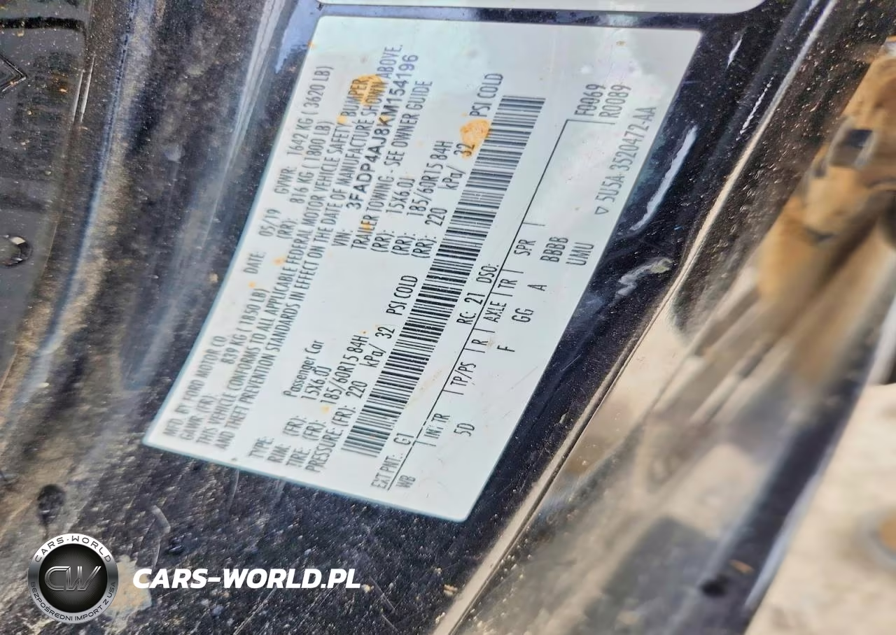 2019 Ford Fiesta S VIN:3FADP4AJ8KM154196 - 12
