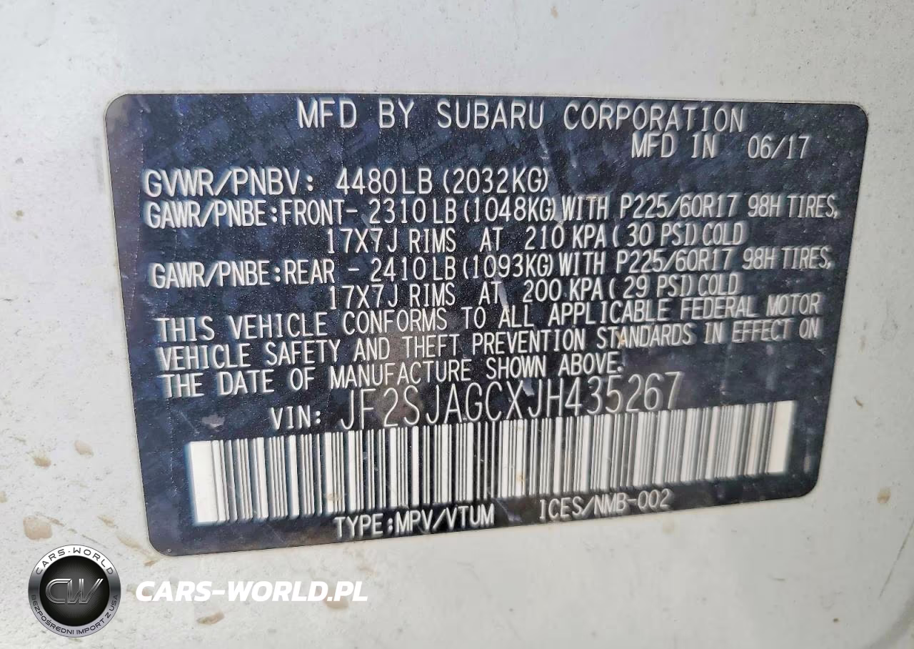 2018 Subaru Forester 2.5I Premium VIN:JF2SJAGCXJH435267 - 13