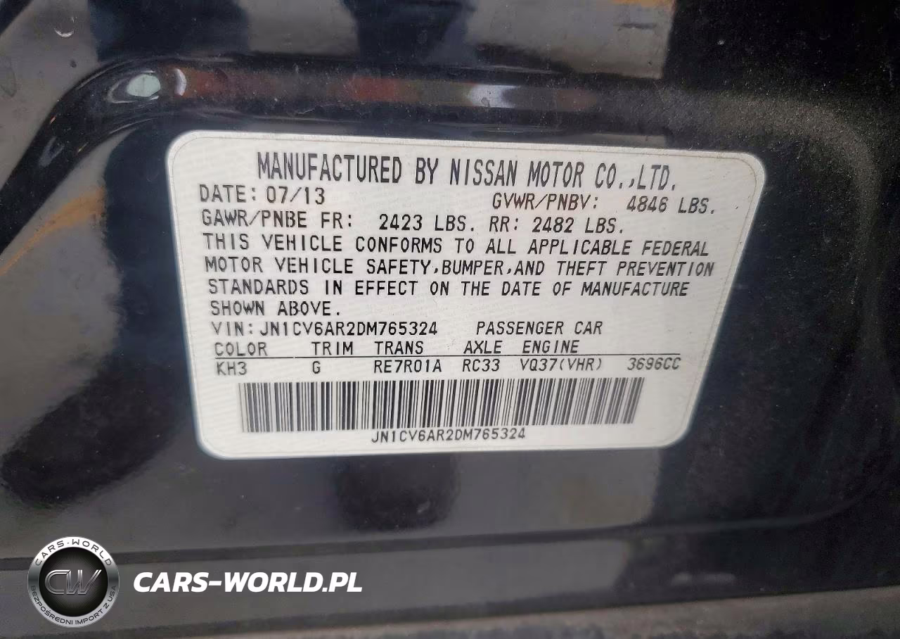 2013 Infiniti G37 Sedan X VIN:JN1CV6AR2DM765324 - 12
