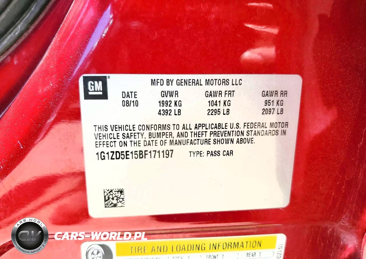2011 Chevrolet Malibu 2Lt VIN:1G1ZD5E15BF171197 - 12