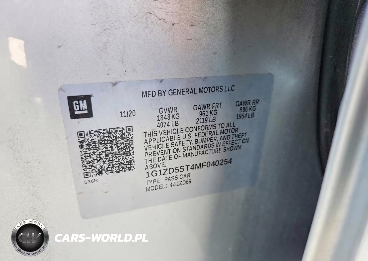 2021 Chevrolet Malibu Lt VIN:1G1ZD5ST4MF040254 - 12