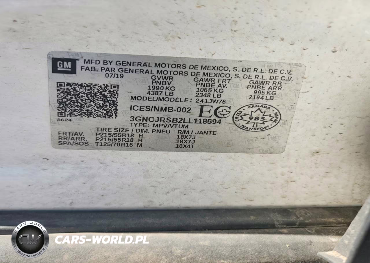 2020 Chevrolet Trax Premier VIN:3GNCJRSB2LL118594 - 14