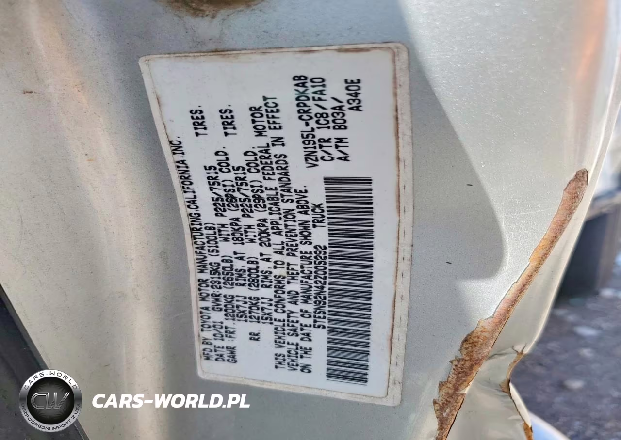 2002 Toyota Tacoma VIN:5TESN92N42Z005292 - 12