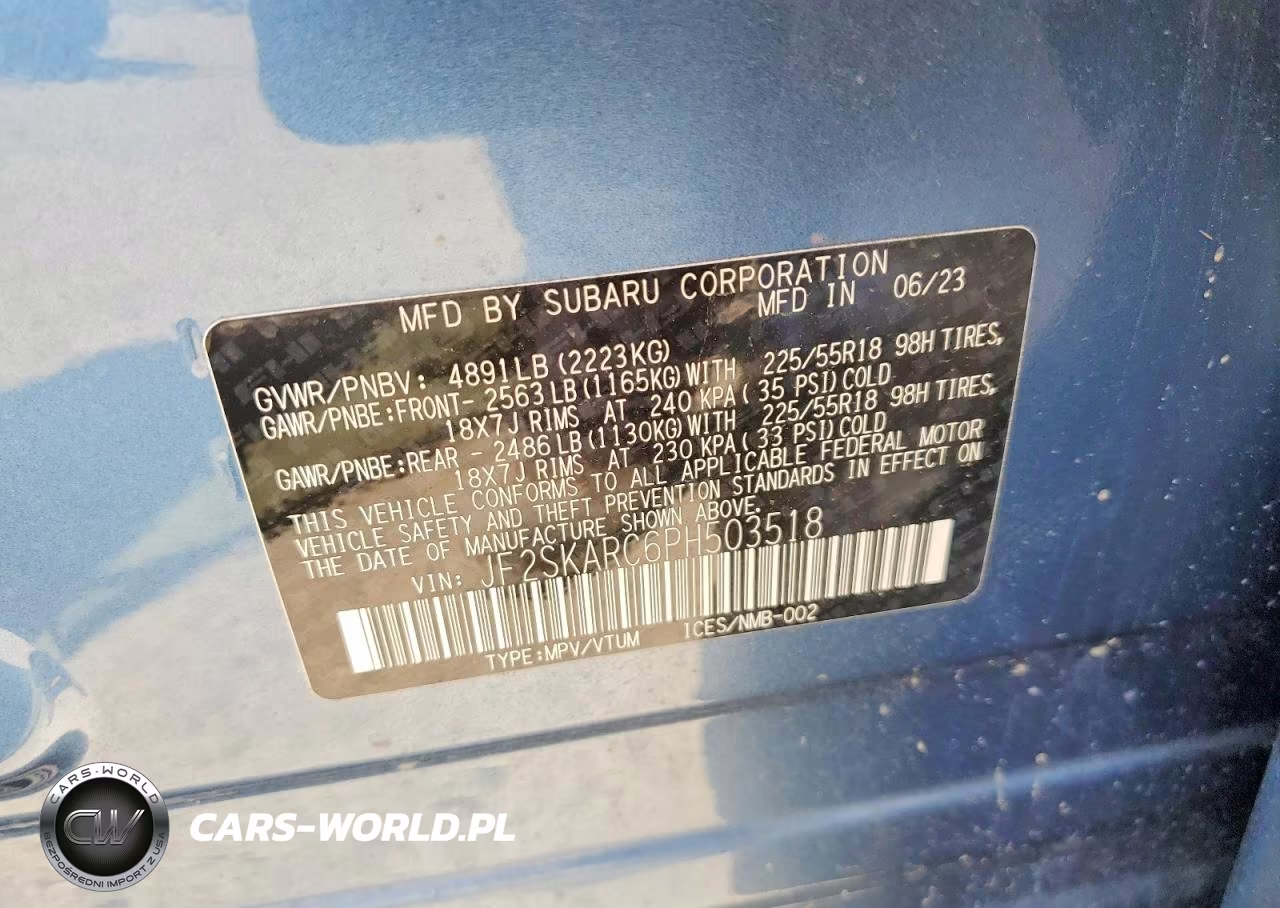2023 Subaru Forester Touring VIN:JF2SKARC6PH503518 - 13