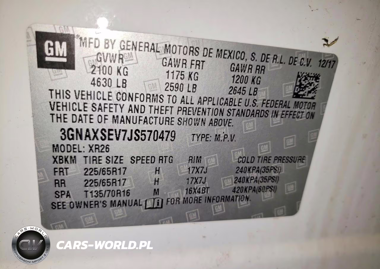 2018 Chevrolet Equinox Lt VIN:3GNAXSEV7JS570479 - 13