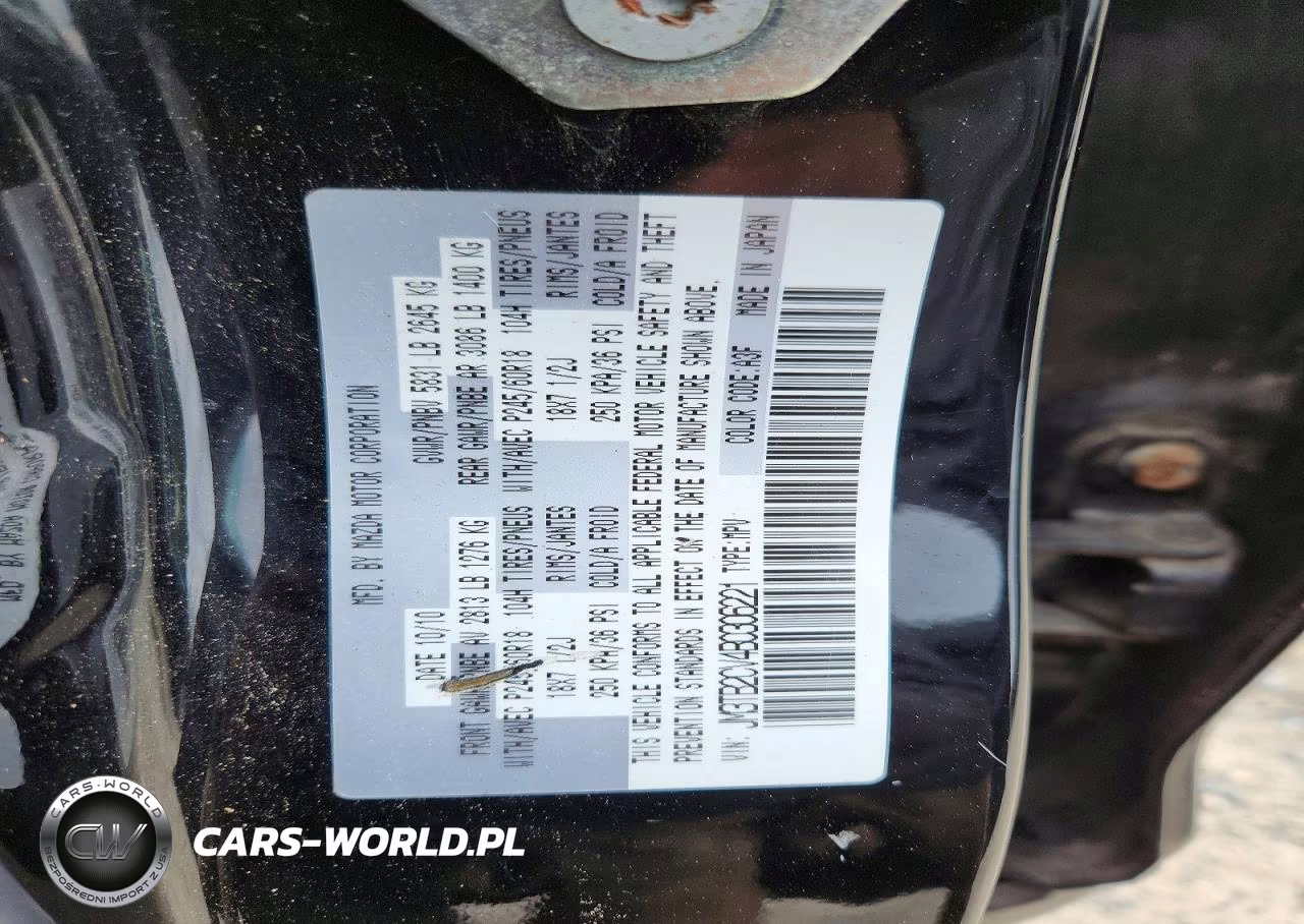 2011 Mazda Cx-9 VIN:JM3TB2CV4B0306221 - 14