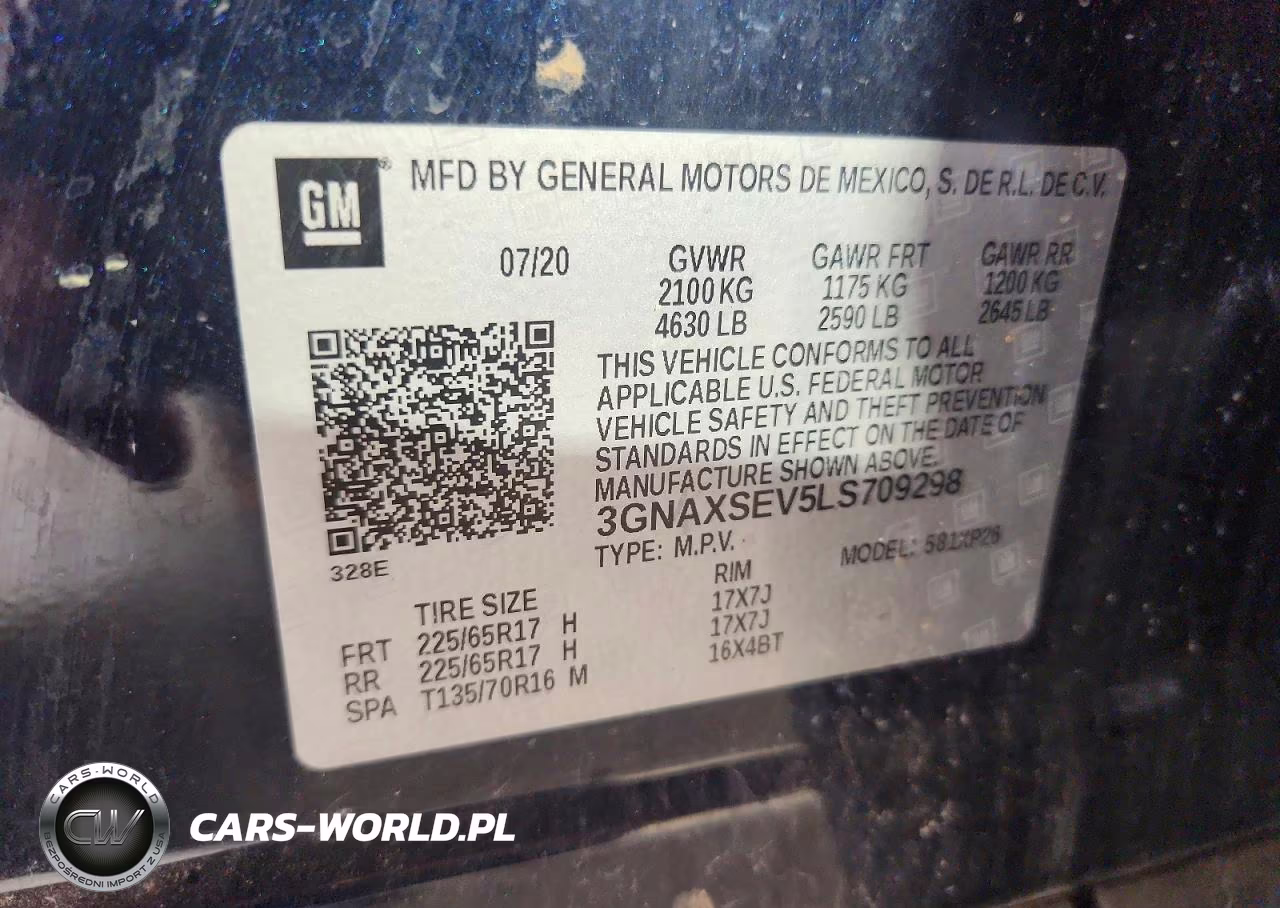 2020 Chevrolet Equinox Ls VIN:3GNAXSEV5LS709298 - 13