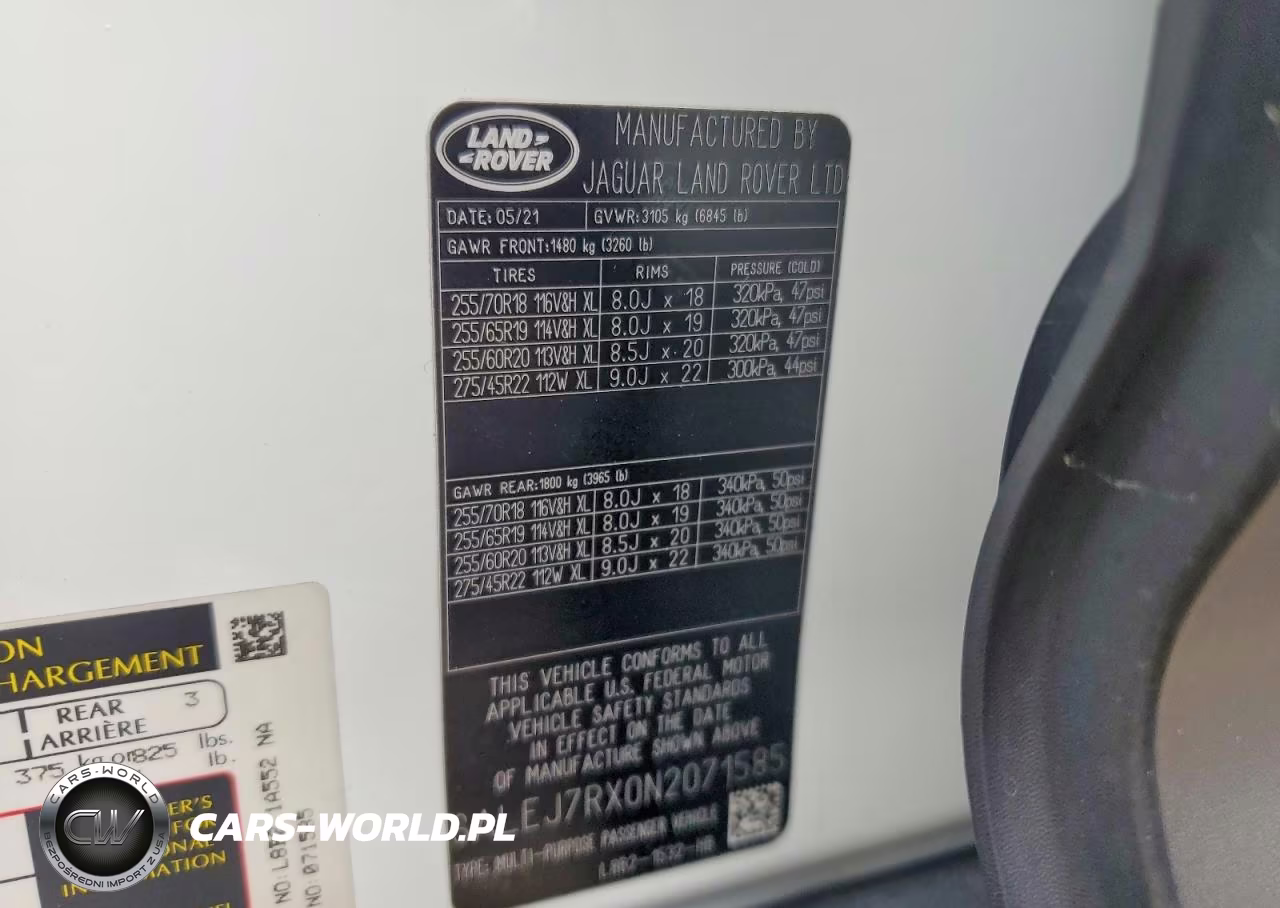 2022 Land Rover Defender 110 S VIN:SALEJ7RX0N2071585 - 13