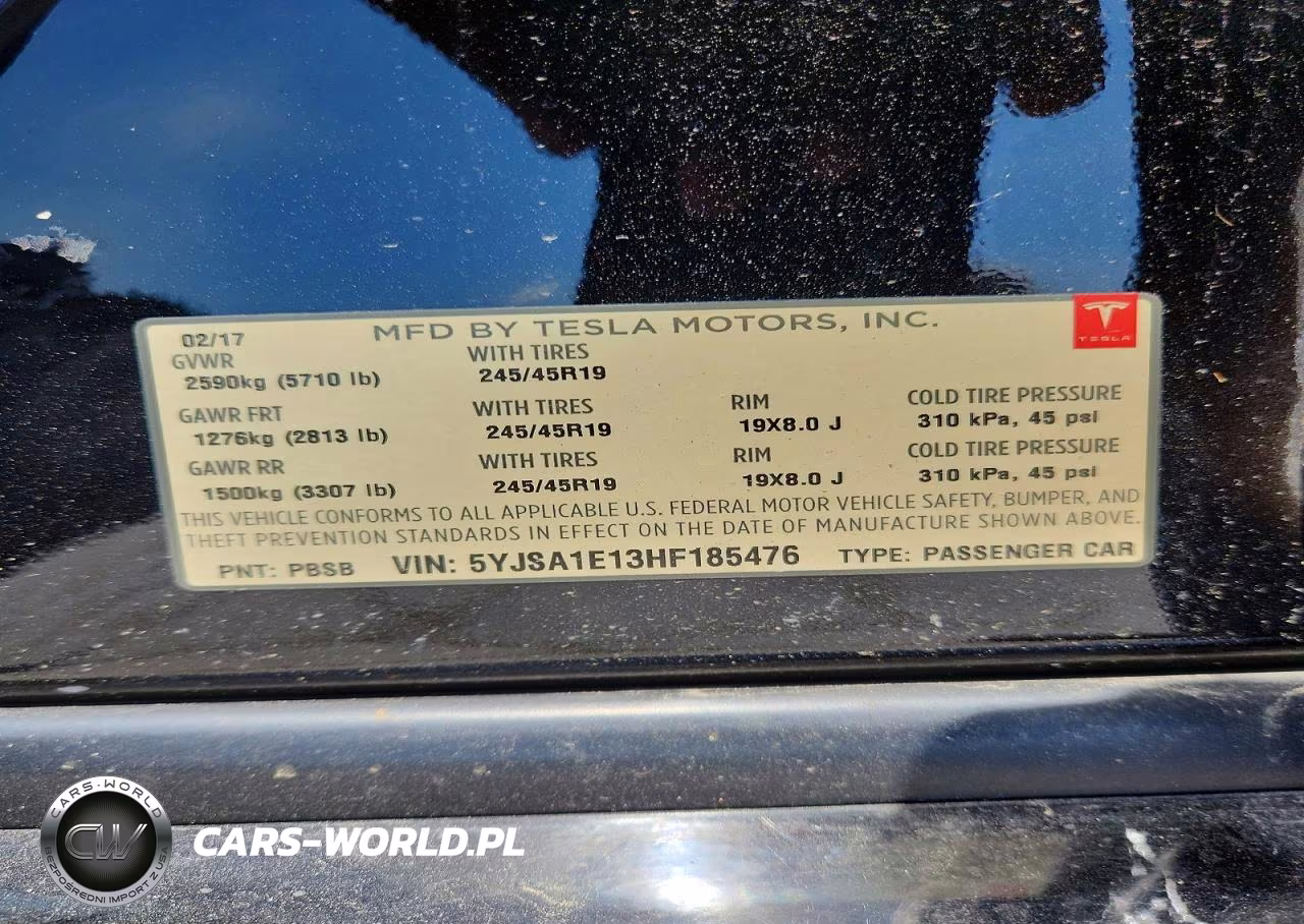 2017 Tesla Model S VIN:5YJSA1E13HF185476 - 12