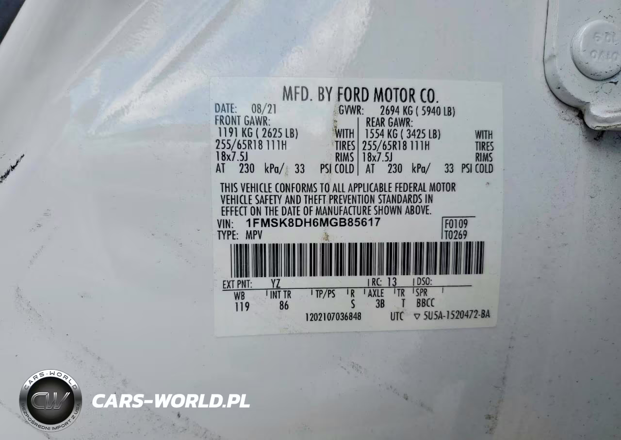 2021 Ford Explorer Xlt VIN:1FMSK8DH6MGB85617 - 13
