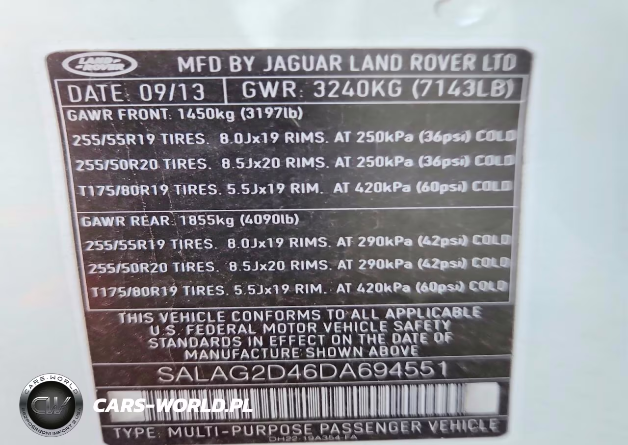 2013 Land Rover Lr4 Hse VIN:SALAG2D46DA694551 - 13