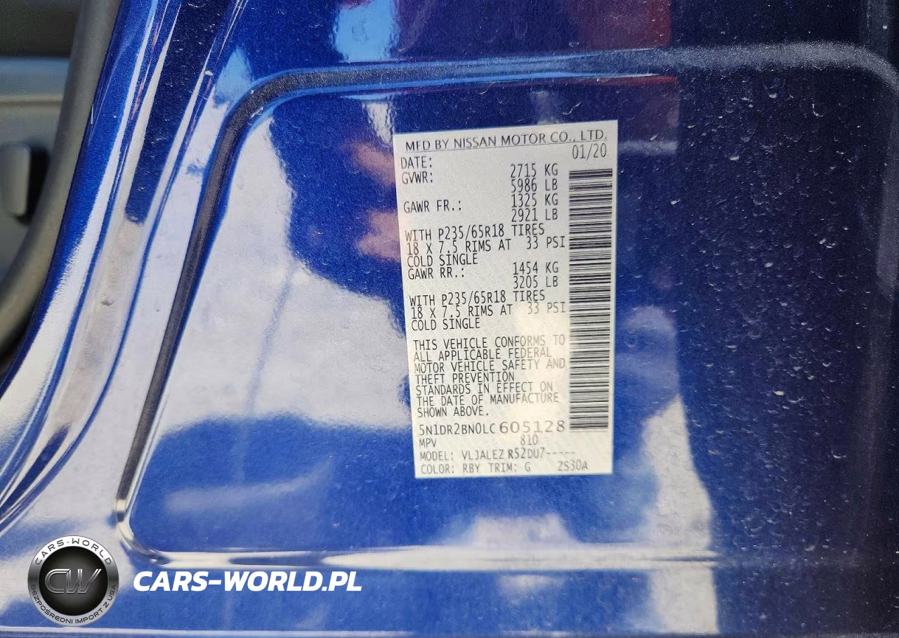 2020 Nissan Pathfinder Sv VIN:5N1DR2BN0LC605128 - 13