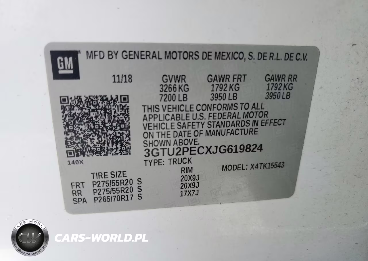 2018 GMC Sierra K1500 Denali VIN:3GTU2PECXJG619824 - 12