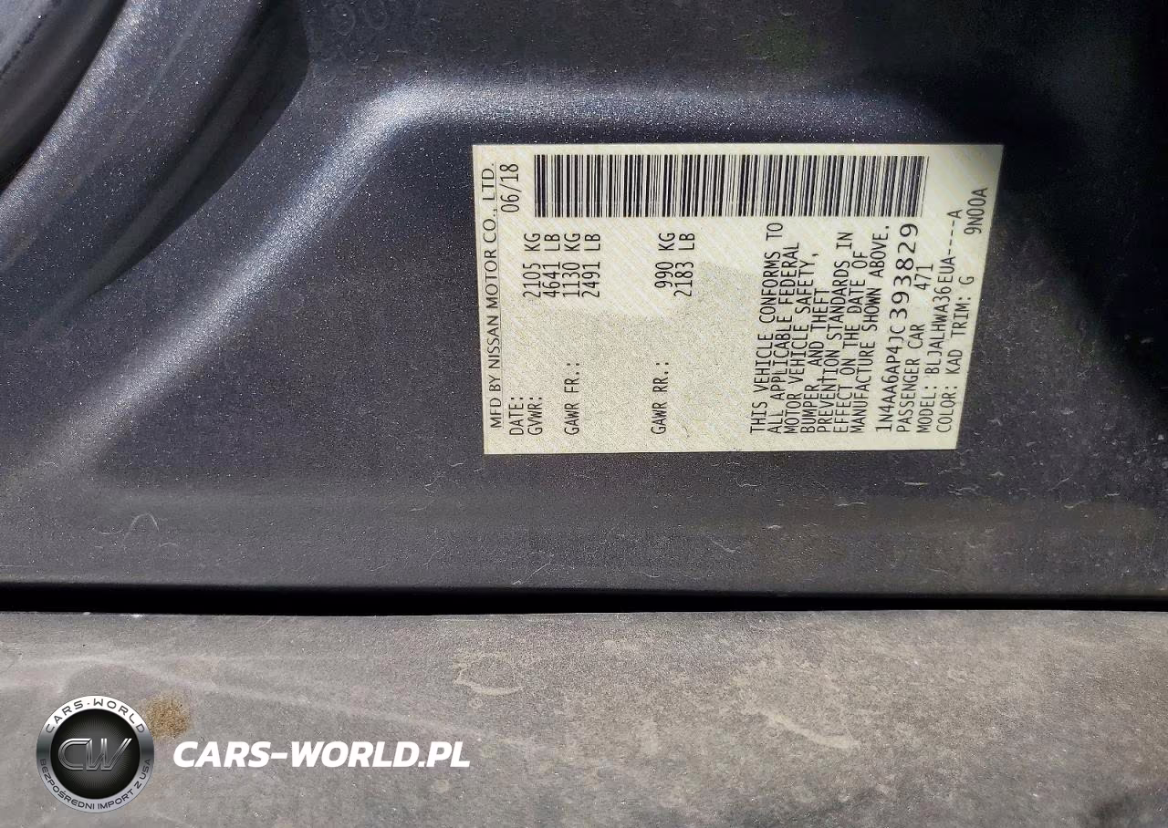 2018 Nissan Maxima Platinum VIN:1N4AA6AP4JC393829 - 13