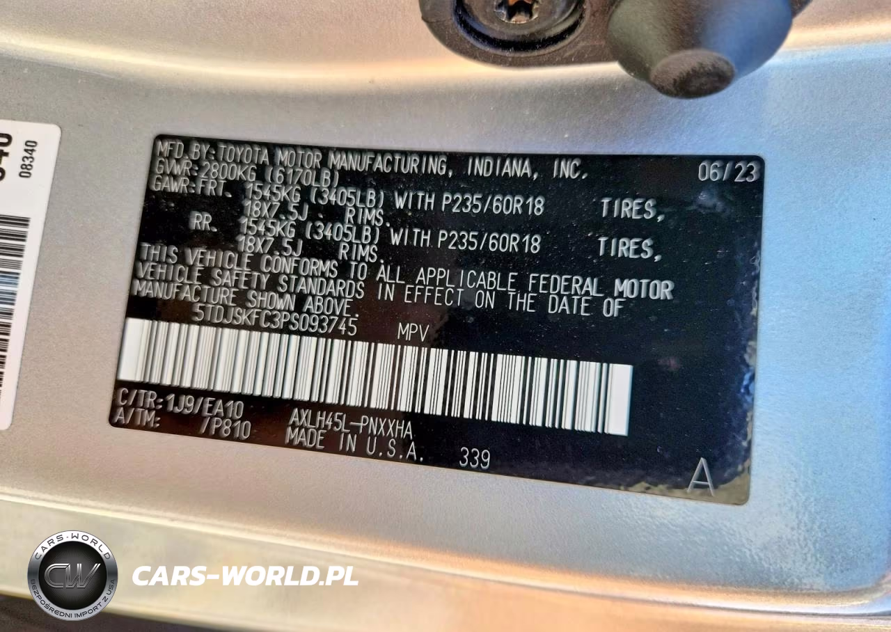 2023 Toyota Sienna Xle VIN:5TDJSKFC3PS093745 - 13