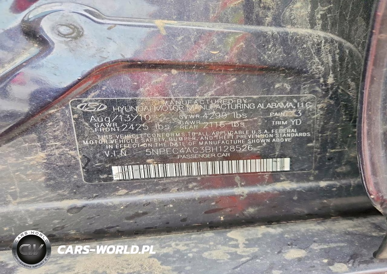 2011 Hyundai Sonata Limited VIN:5NPEC4AC3BH128526 - 12