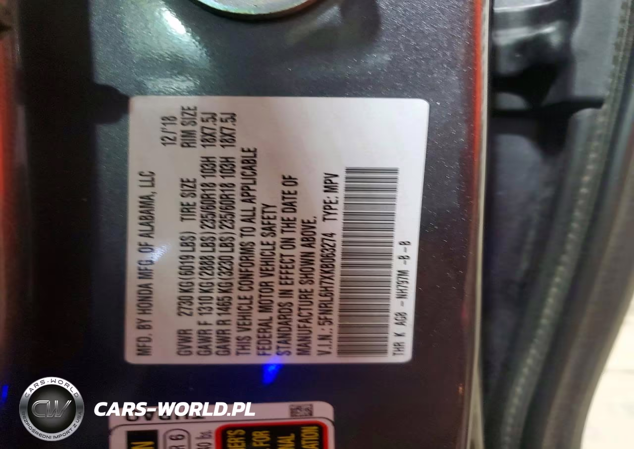 2019 Honda Odyssey Exl VIN:5FNRL6H7XKB063274 - 12