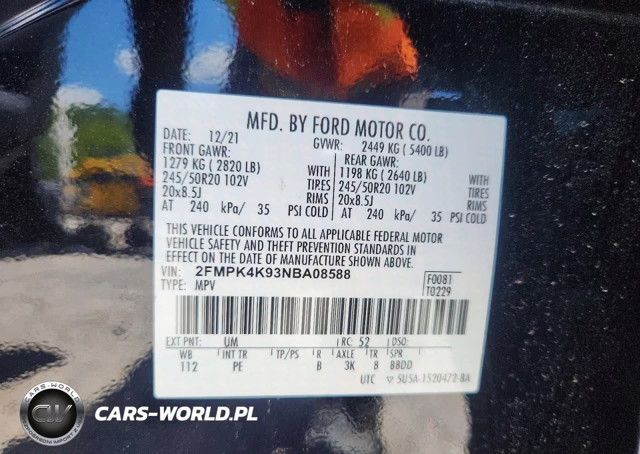 2022 Ford Edge Titanium VIN:2FMPK4K93NBA08588 - 13