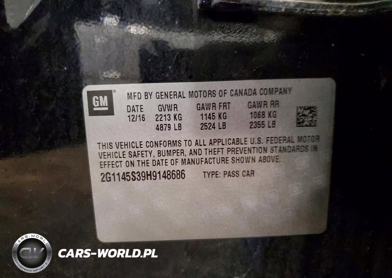 2017 Chevrolet Impala Premier VIN:2G1145S39H9148686 - 12