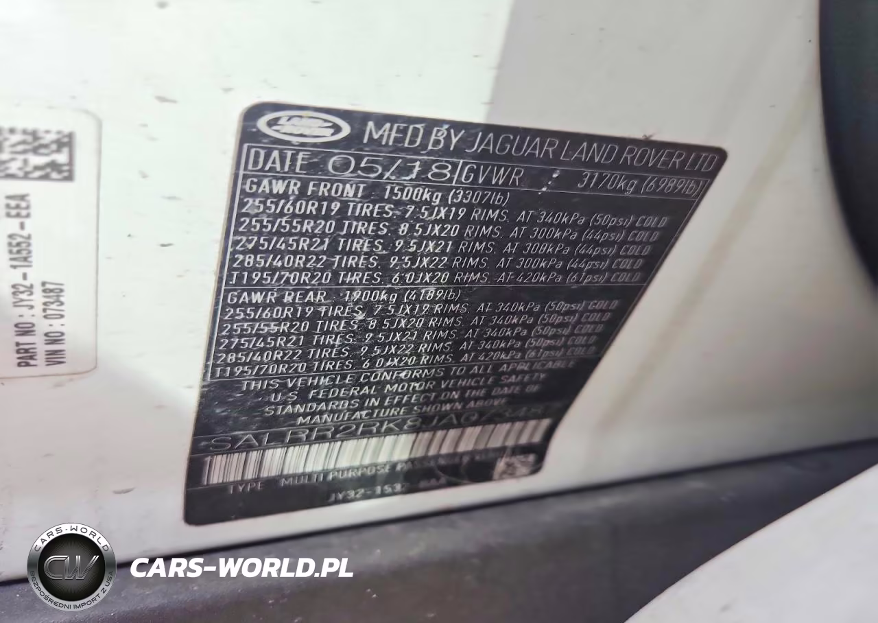 2018 Land Rover Discovery Hse VIN:SALRR2RK8JA073487 - 12