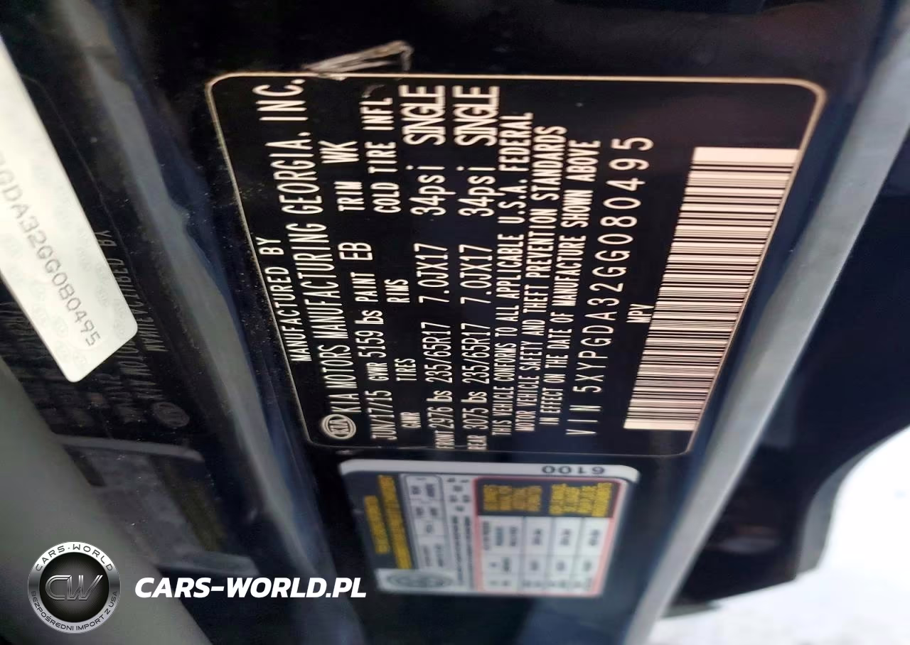 2016 Kia Sorento Lx VIN:5XYPGDA32GG080495 - 13
