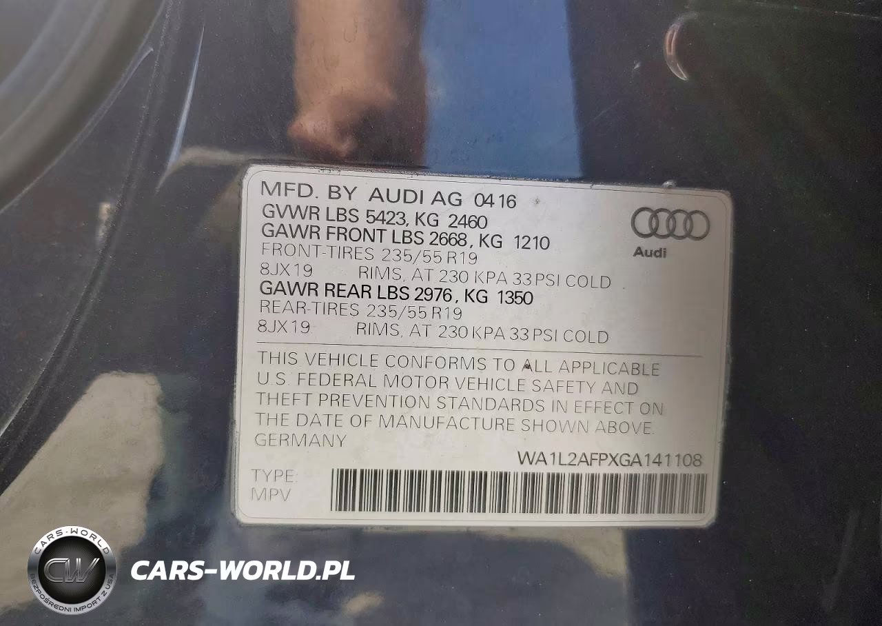 2016 Audi Q5 Premium Plus VIN:WA1L2AFPXGA141108 - 13