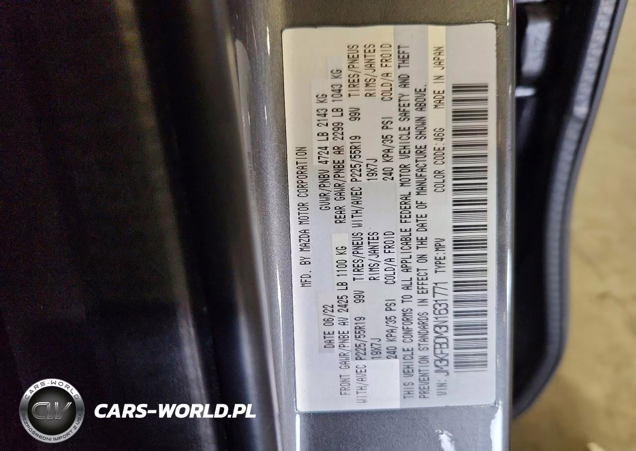 2022 Mazda Cx-5 Premium VIN:JM3KFBDM3N1631771 - 14