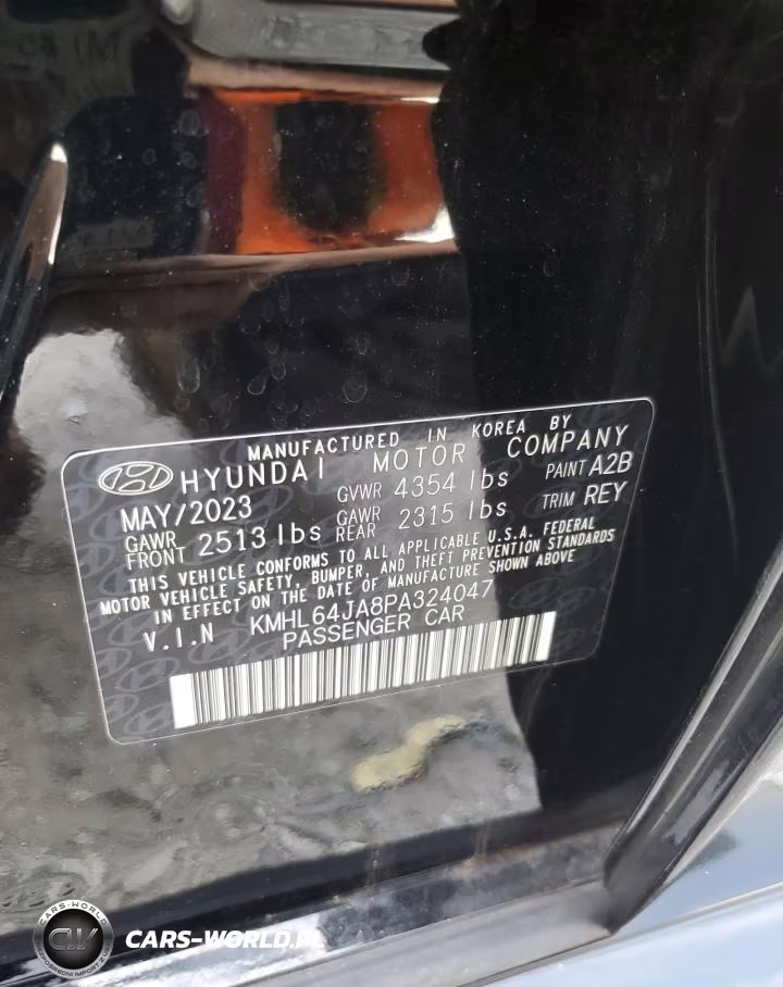 2023 Hyundai Sonata Sel VIN:KMHL64JA8PA324047 - 12
