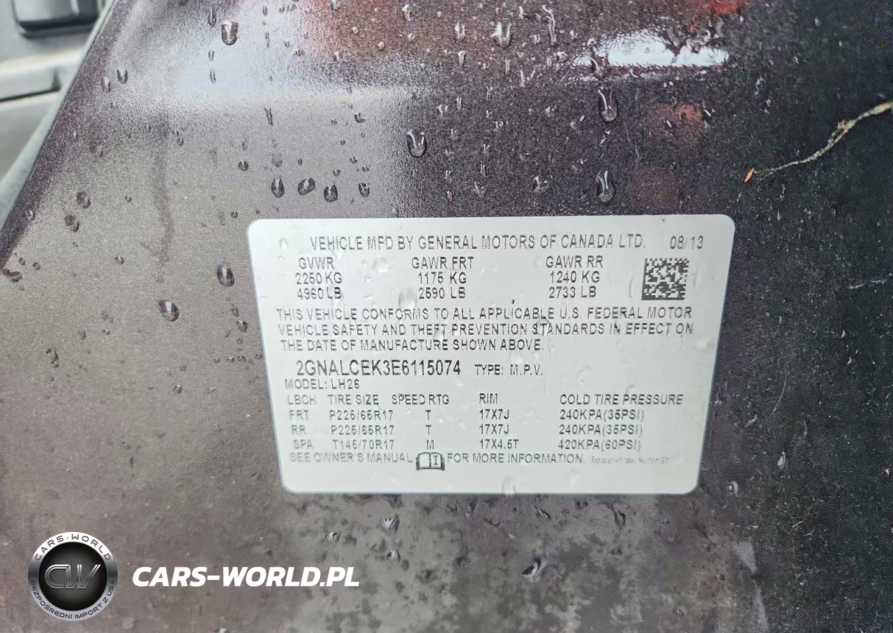 2014 Chevrolet Equinox Lt VIN:2GNALCEK3E6115074 - 13
