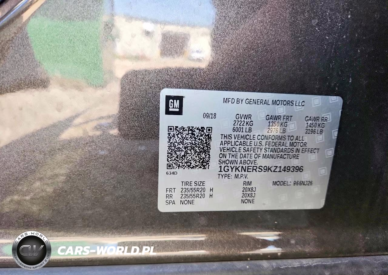 2019 Cadillac Xt5 Premium Luxury VIN:1GYKNERS9KZ149396 - 13