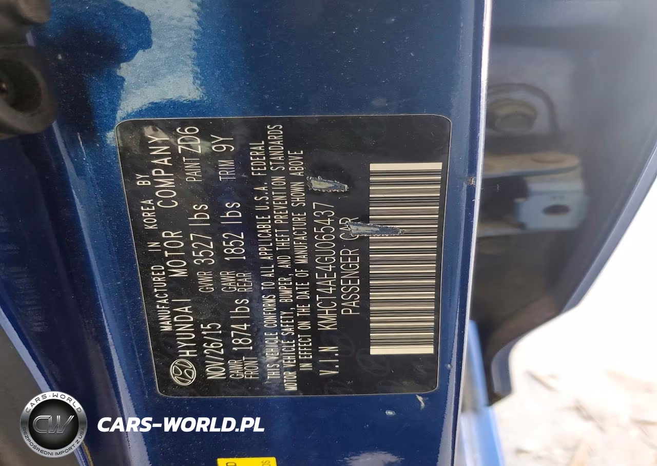 2016 Hyundai Accent Se VIN:KMHCT4AE4GU065437 - 12