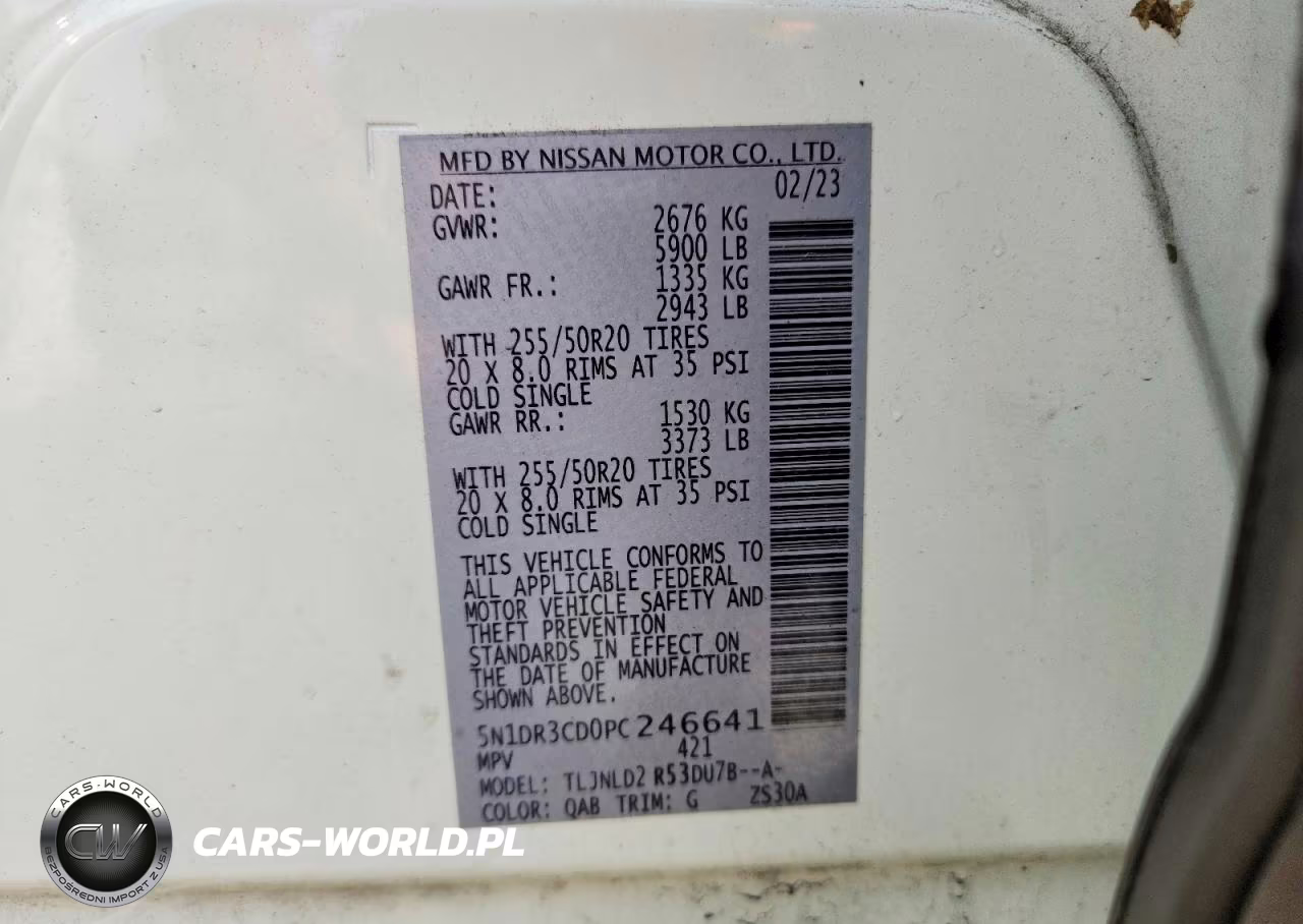 2023 Nissan Pathfinder Sl VIN:5N1DR3CD0PC246641 - 14