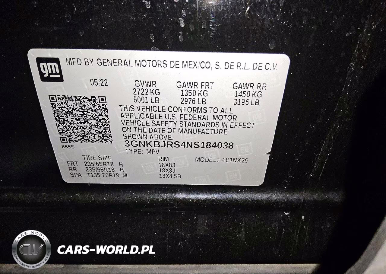2022 Chevrolet Blazer 3Lt VIN:3GNKBJRS4NS184038 - 13