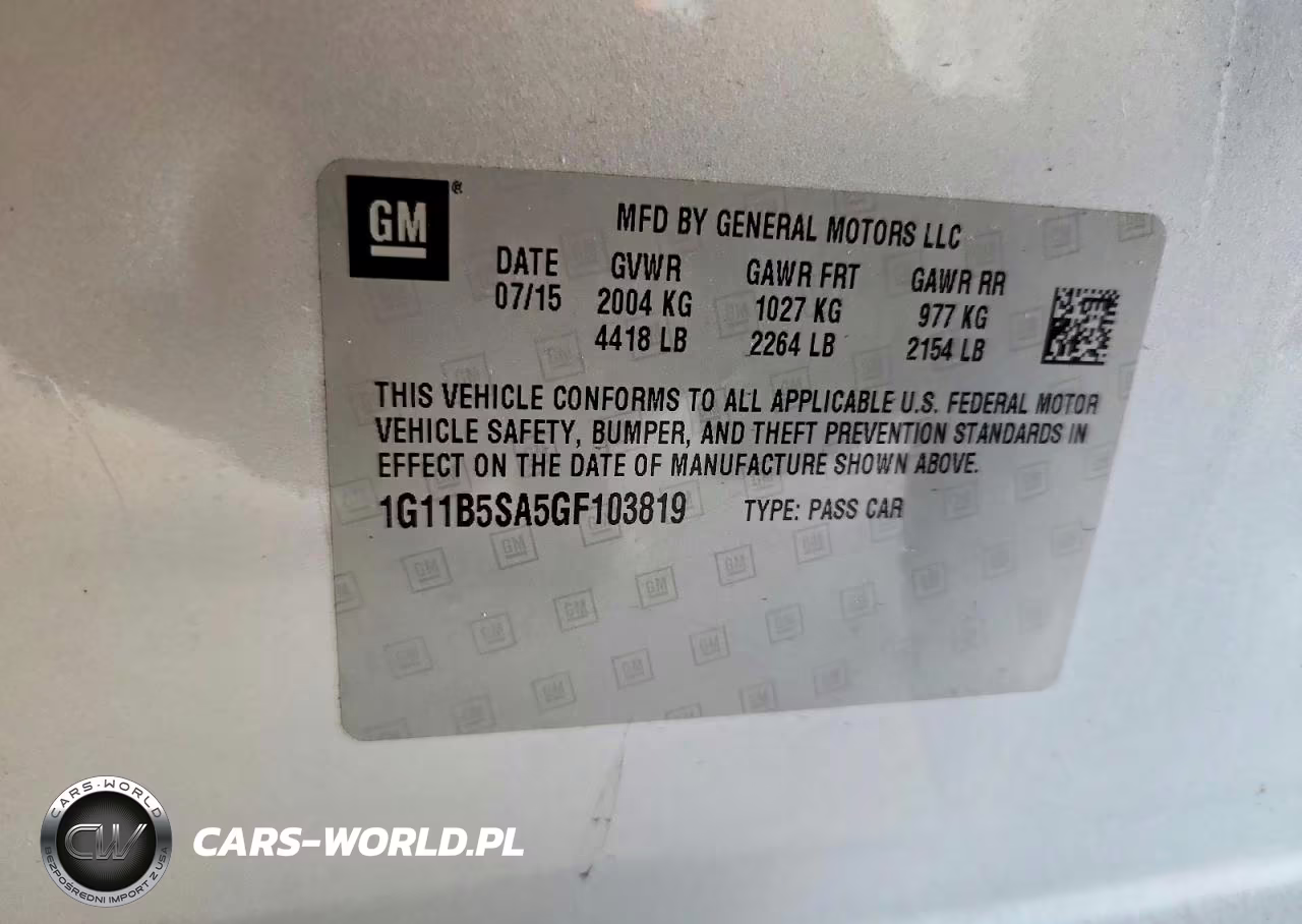2016 Chevrolet Malibu Limited Ls VIN:1G11B5SA5GF103819 - 12