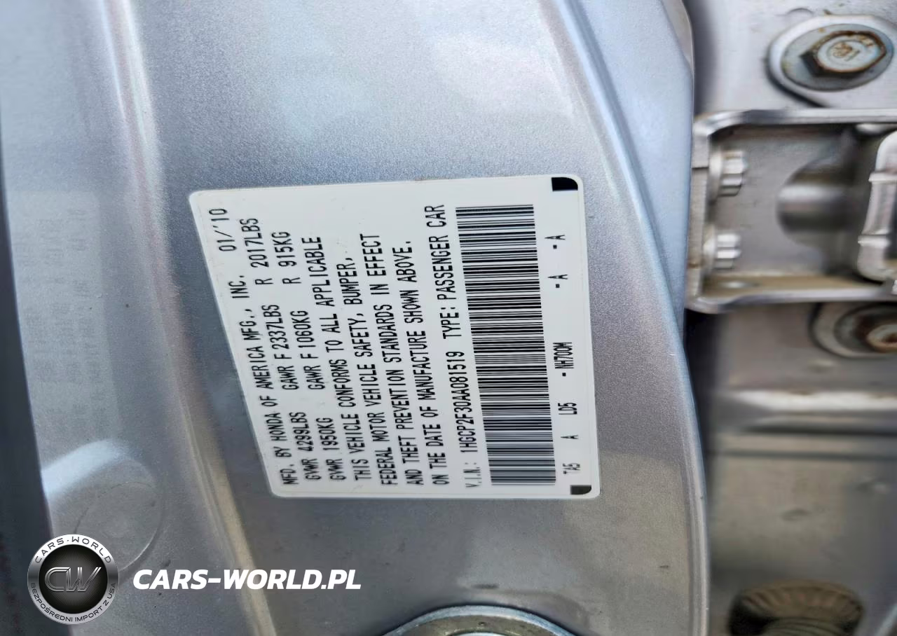 2010 Honda Accord Lx VIN:1HGCP2F30AA081519 - 12