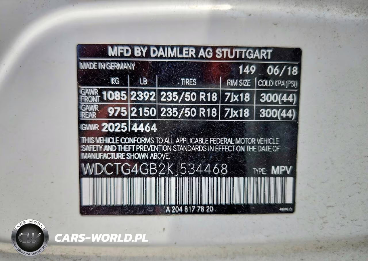 2019 Mercedes-Benz Gla 250 4Matic VIN:WDCTG4GB2KJ534468 - 12