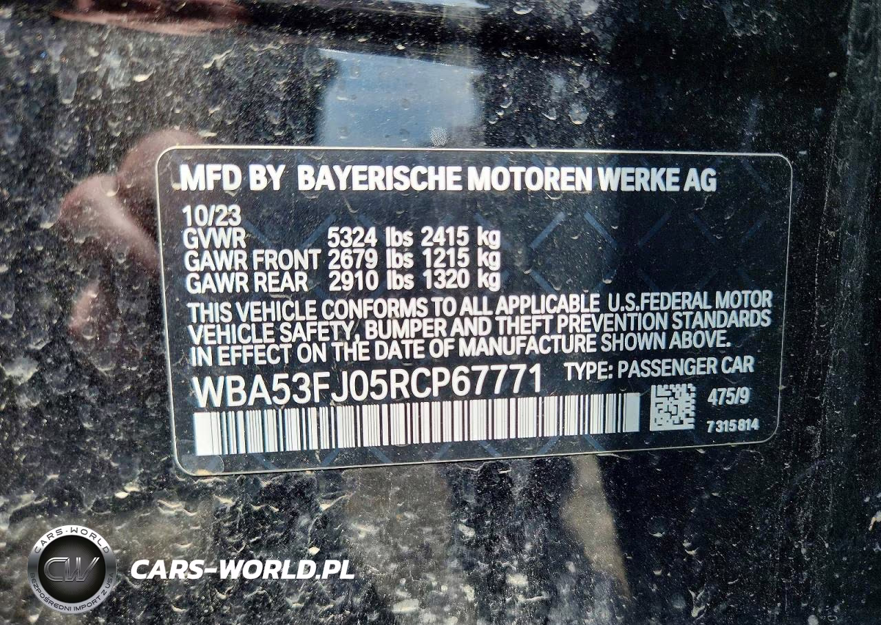 2024 BMW 530 Xi VIN:WBA53FJ05RCP67771 - 12