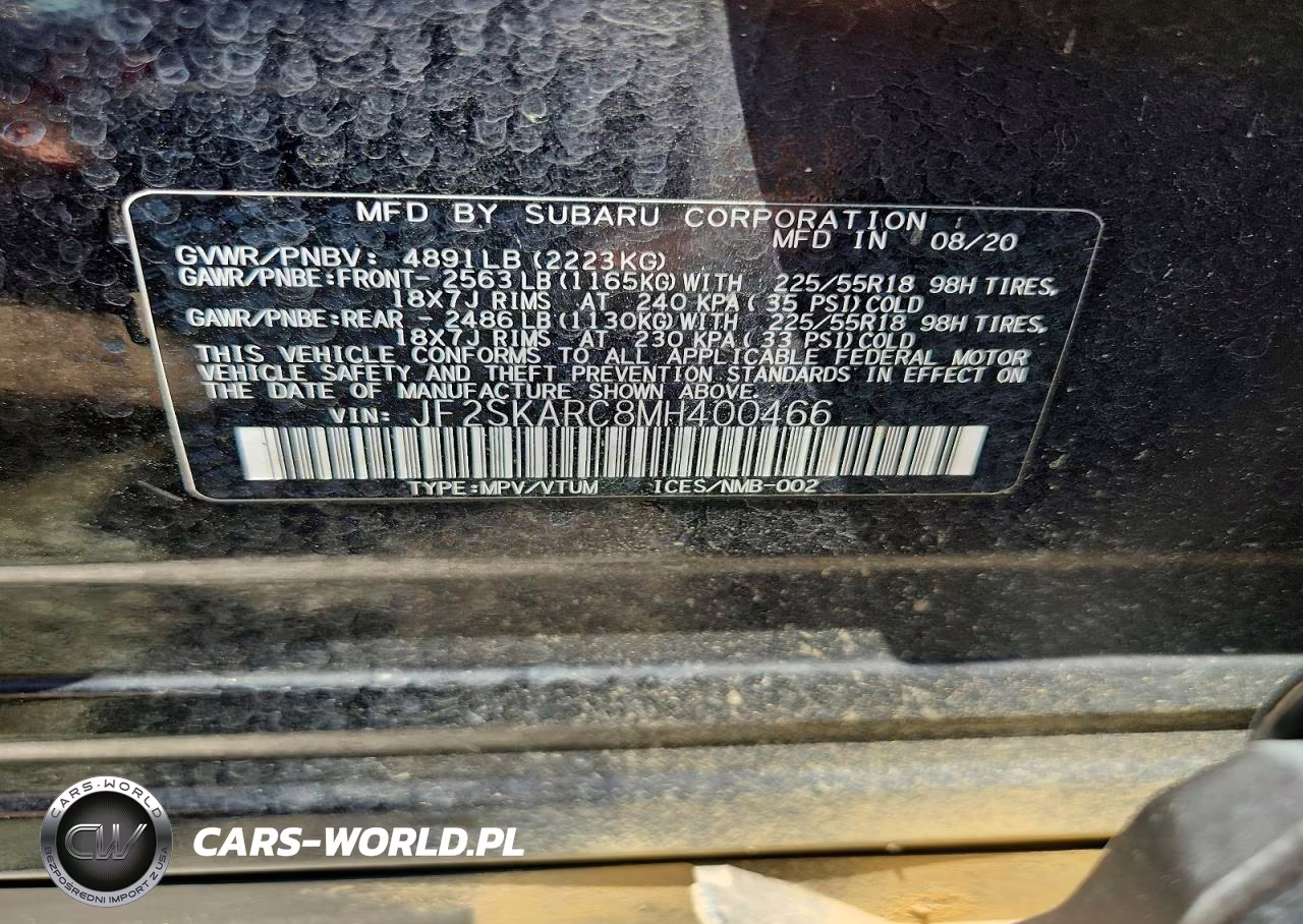 2021 Subaru Forester Sport VIN:JF2SKARC8MH400466 - 13